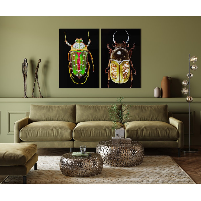 Tables basses Pebbles Deluxe set de 2 argent Kare Design