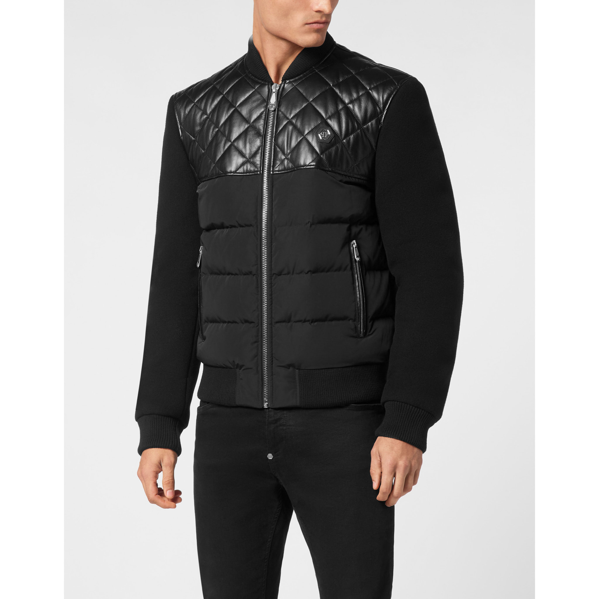 PHILIPP PLEIN Leather Bomber