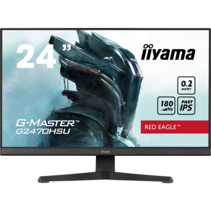 Ecran PC Gamer IIYAMA G-Master G2470HSU-B6 Plat 24'' Fast IPS