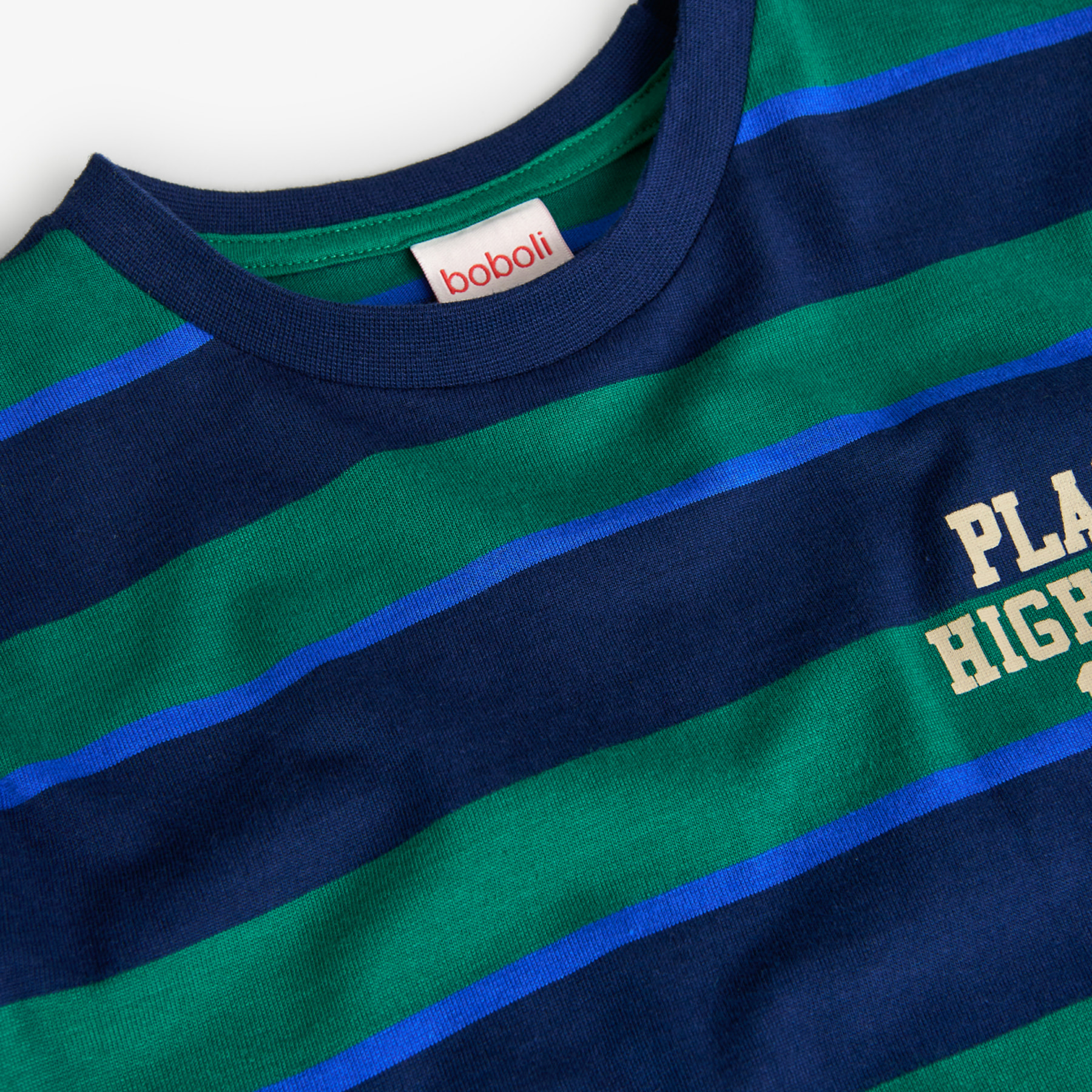 Camiseta punto listada de niño -BCI