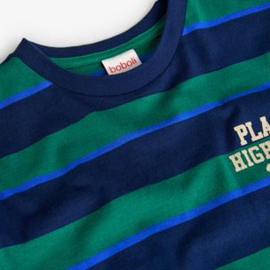 Camiseta punto listada de niño -BCI