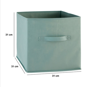 Boîte de rangement "Mix  n  Modul" vert céladon 31x31cm