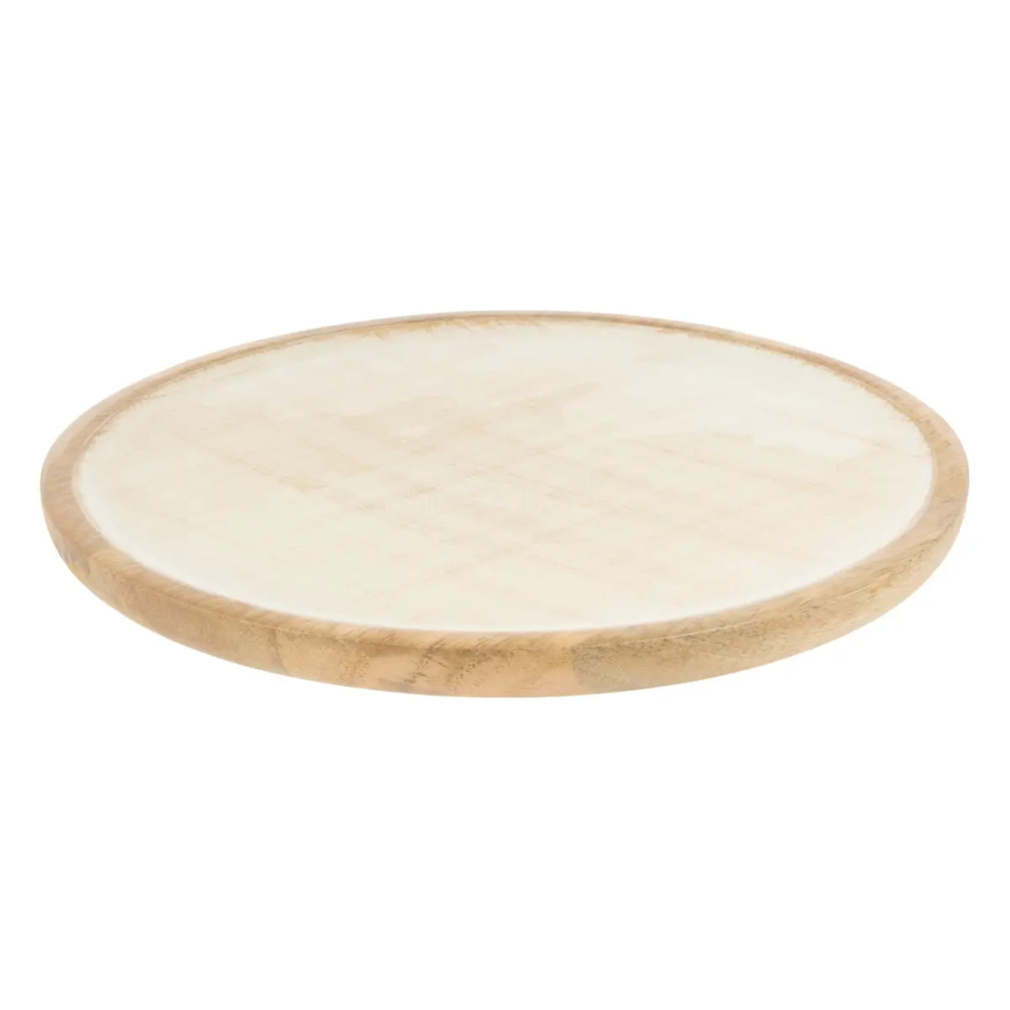 Assiette de présentation Ava ronde D.23cm blanc