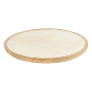 Assiette de présentation Ava ronde D.23cm blanc