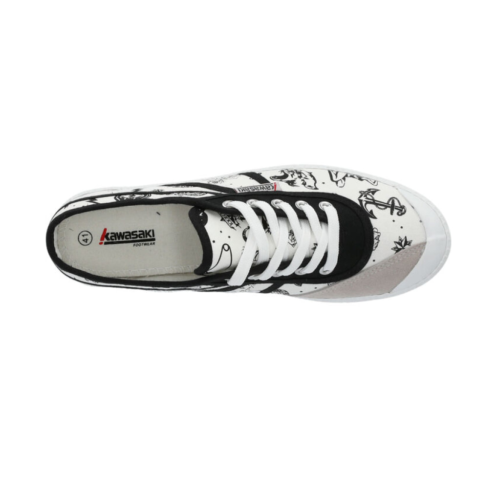 Zapatillas Sneaker Unisex - KAWASAKI Tattoo Canvas Shoe K202420-ES 1002 White