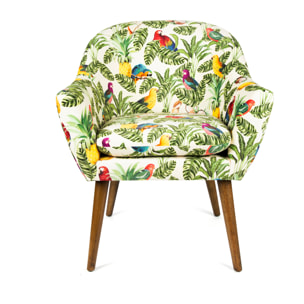 Poltrona Excelsa Havana in poliestere e multistrato 70,5x65x83 cm multicolore