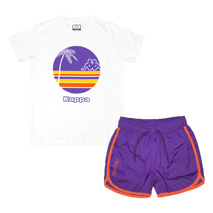 Completo Mare Beachwear Costume Corto Ragazzo KAPPA 8 / 16 Anni