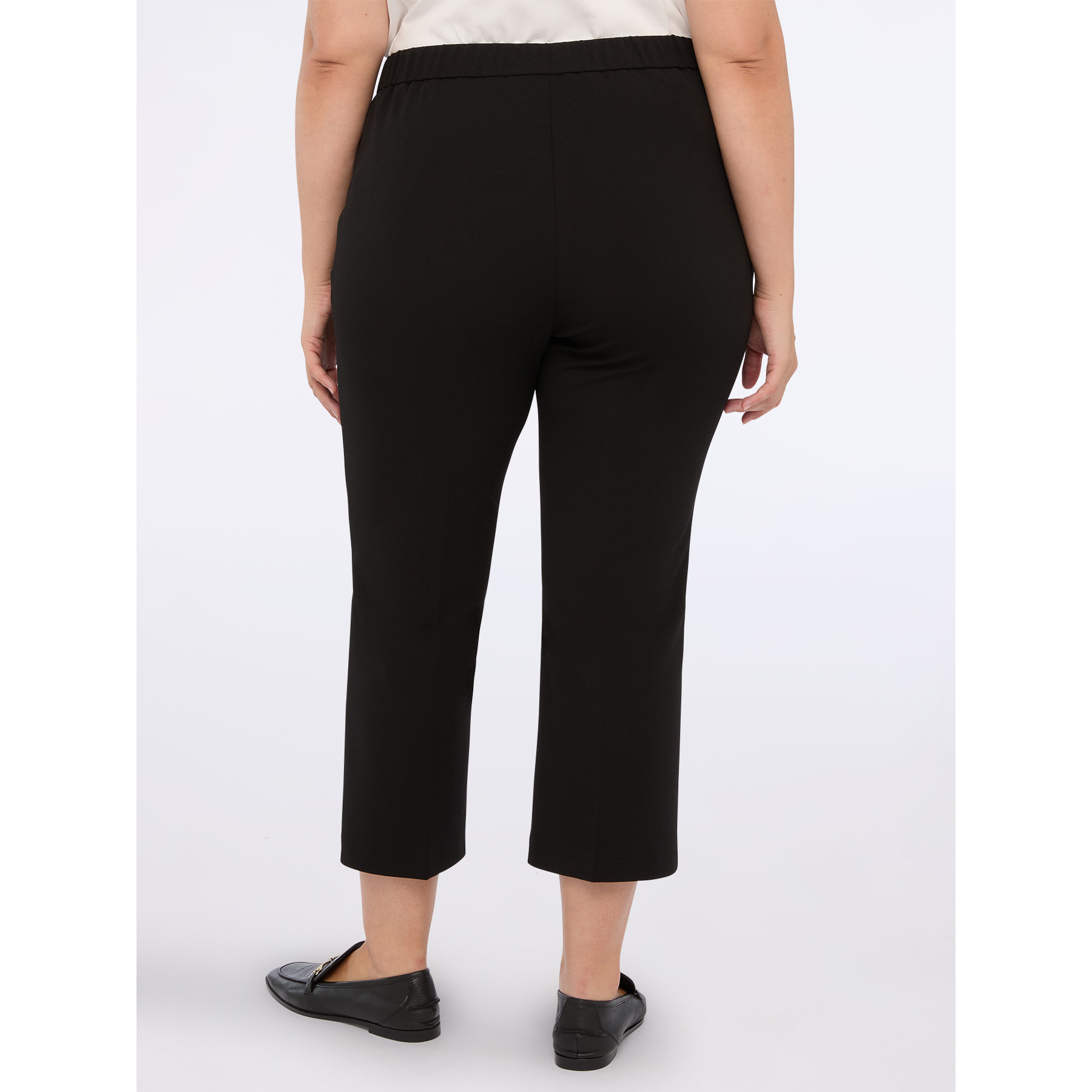 Fiorella Rubino - Pantalones kick flare de tejido elástico - Negro