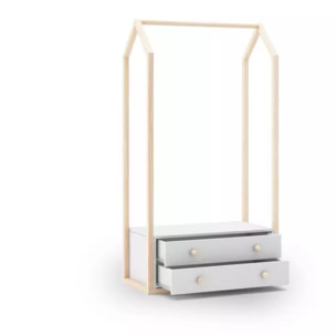 Perchero juvenil Misty Breeze Blanco - Oak Soft