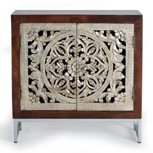 Commode en bois de manguier 80 cm style classique rustique