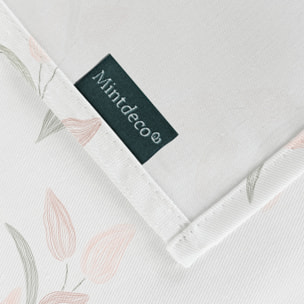 Nappe imprimée anti-tâches DUNA ROSE