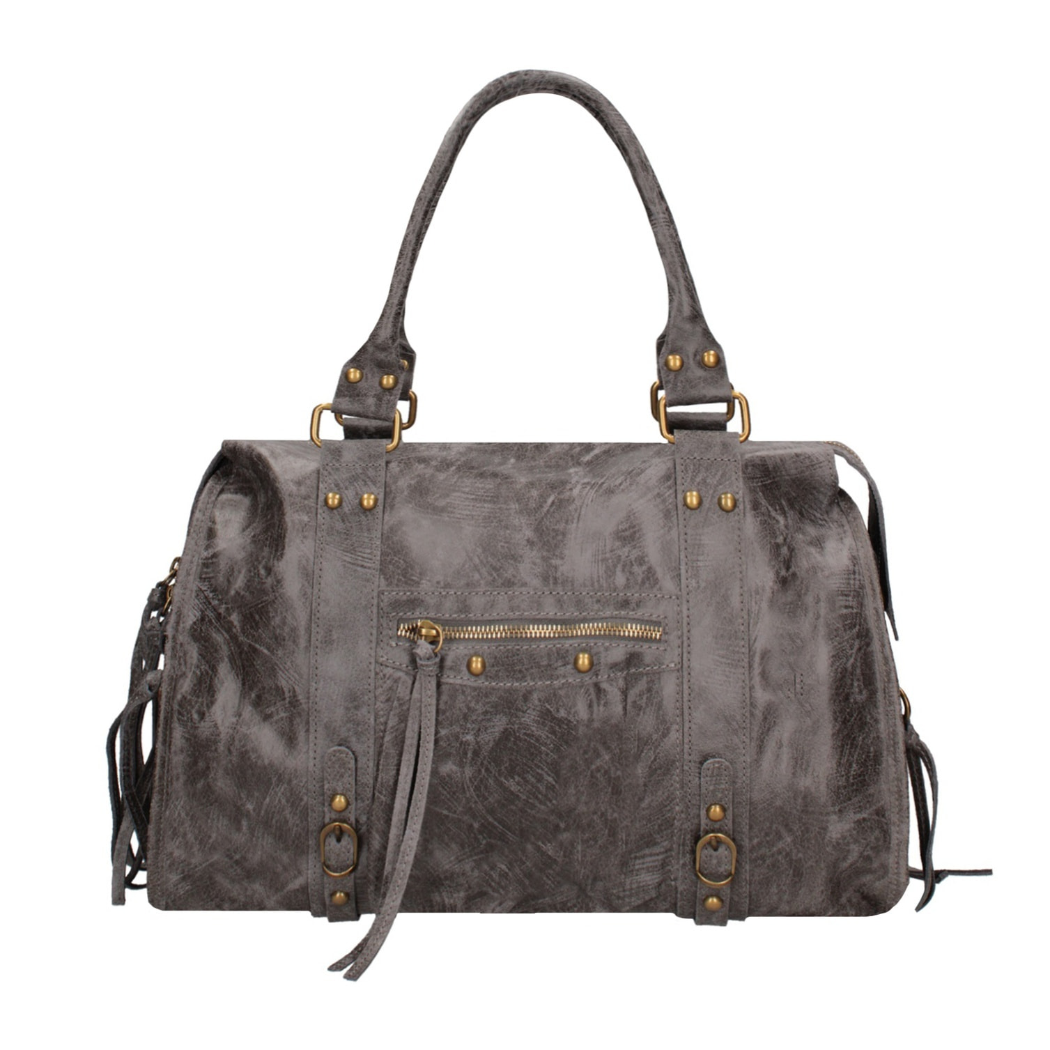 Borsa a spalla da donna - Modello Clara - Vera pelle - 41.0 x 28.0 x 13.0 cm