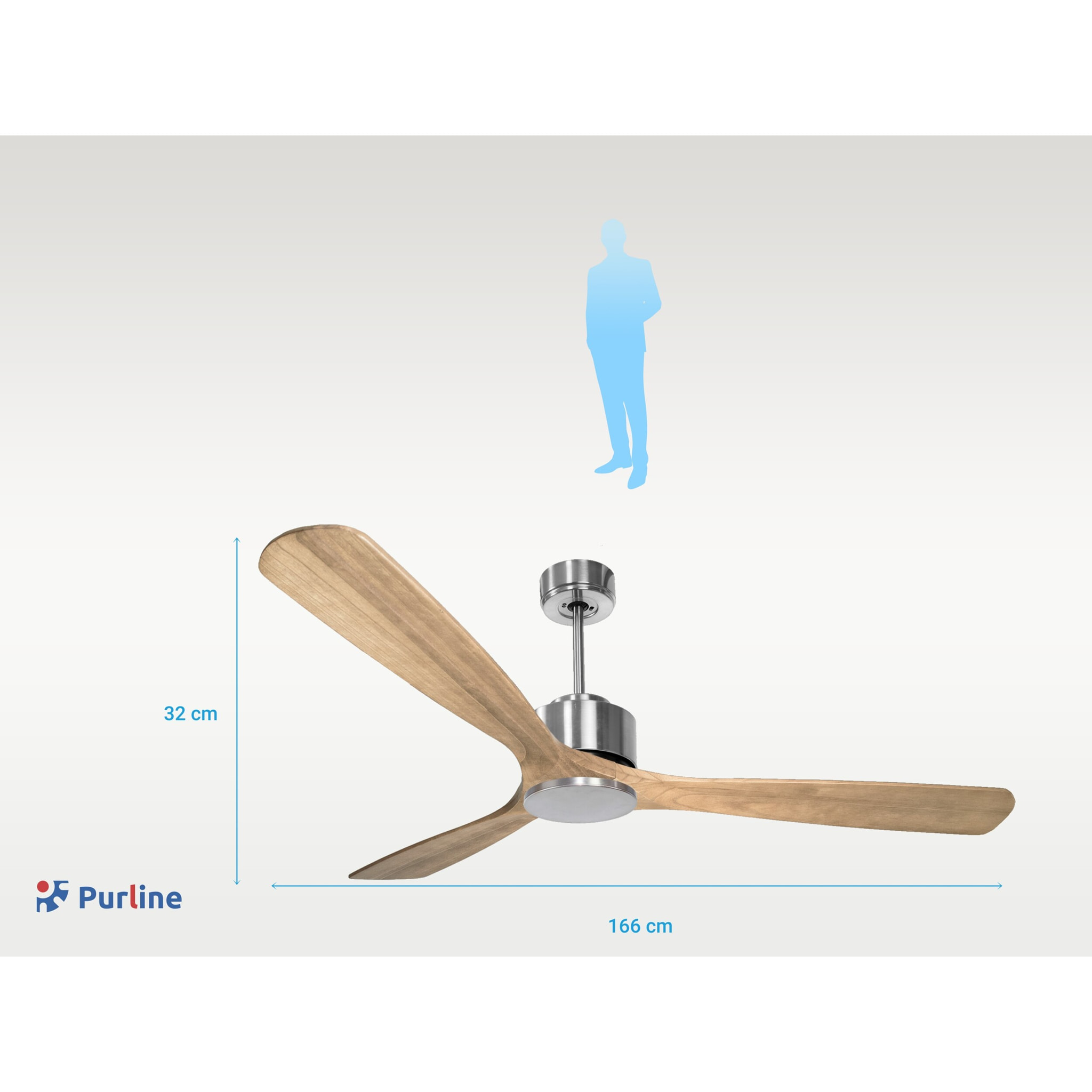 Ventilateur de plafond Réversible  Thermostat Wifi Moteur à courant continu Toits en pente Télécommande Hypersilence Mémoire Shopify Vendible (AUTOMATIQUE) 40   W argent