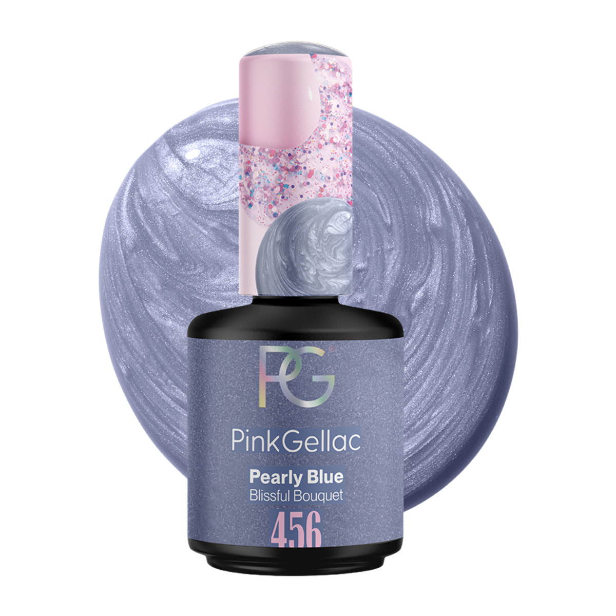 Vernis semi-permanent - 456 Pearly Blue - 15 ml