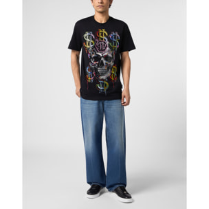 PHILIPP PLEIN Camiseta de cuello redondo y manga corta SKULL