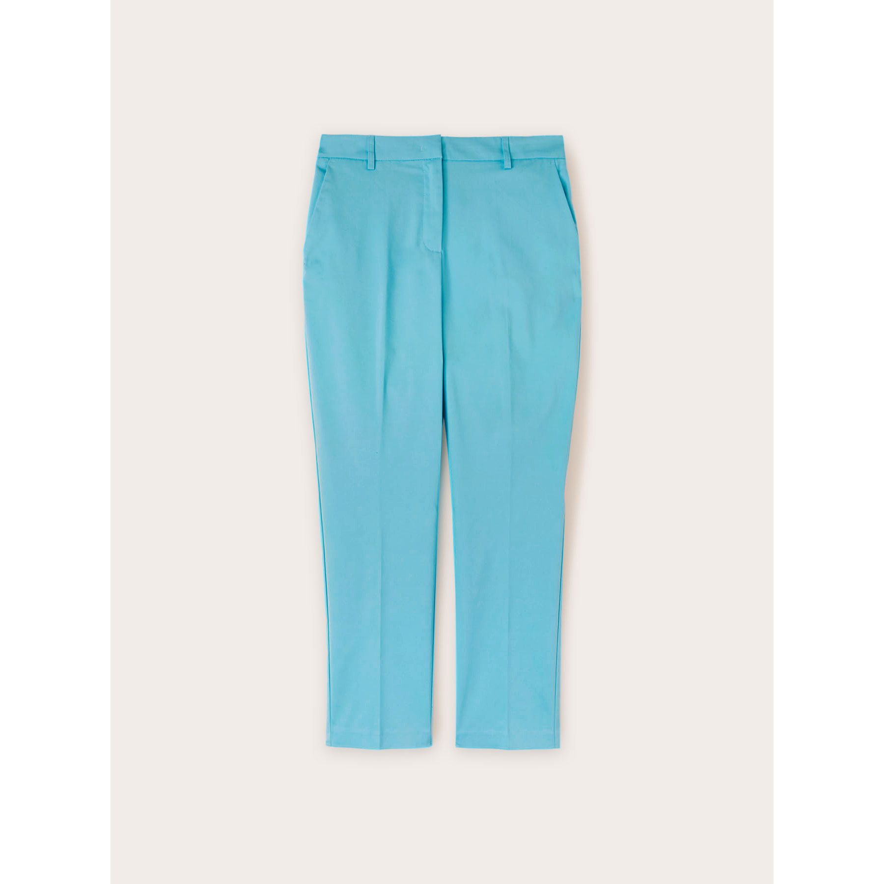 Motivi - Pantalón regular de tejido técnico - Light - blue