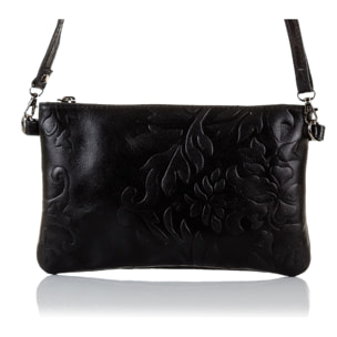 Deanna Borsa a mano Donna.Pelle autentica Camoscio Incisa Fiori