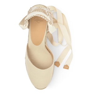 Alpargata Carina cuña de yute 11cm doble plataforma