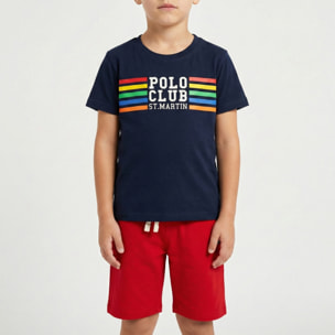 Set t-shirt e bermuda jersey