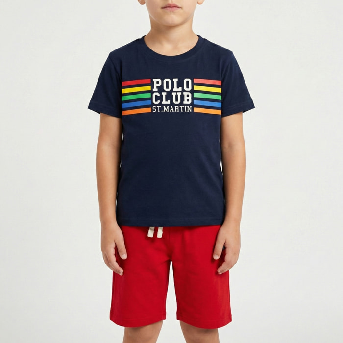 Set t-shirt e bermuda jersey