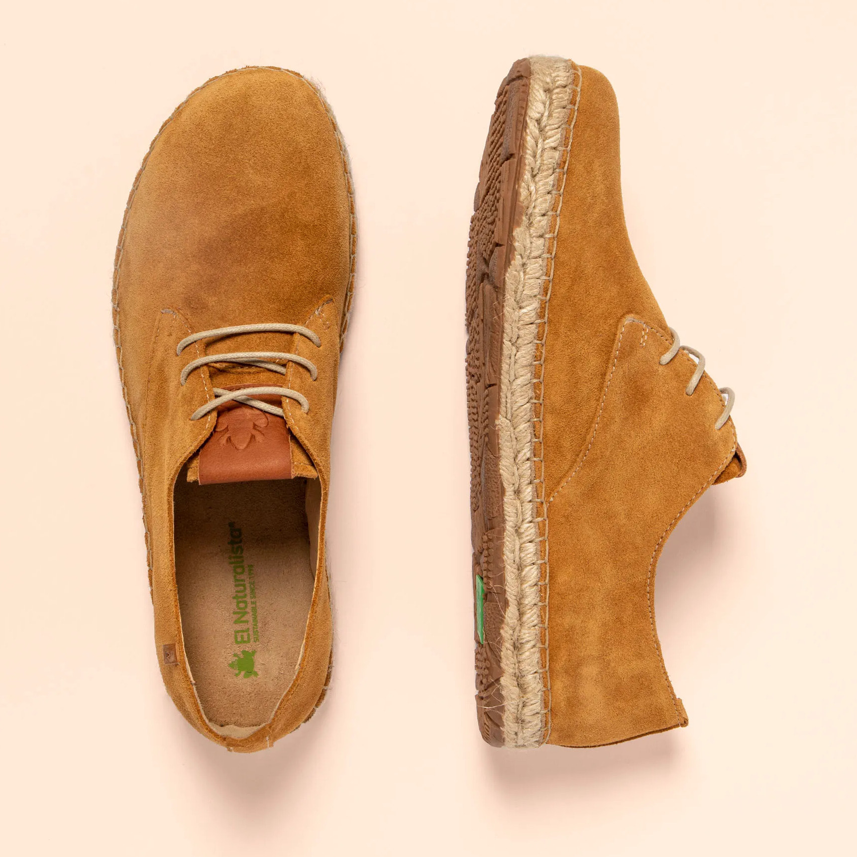 Zapatos N678 SILK SUEDE TOFFEE / CAMPOS color Toffee
