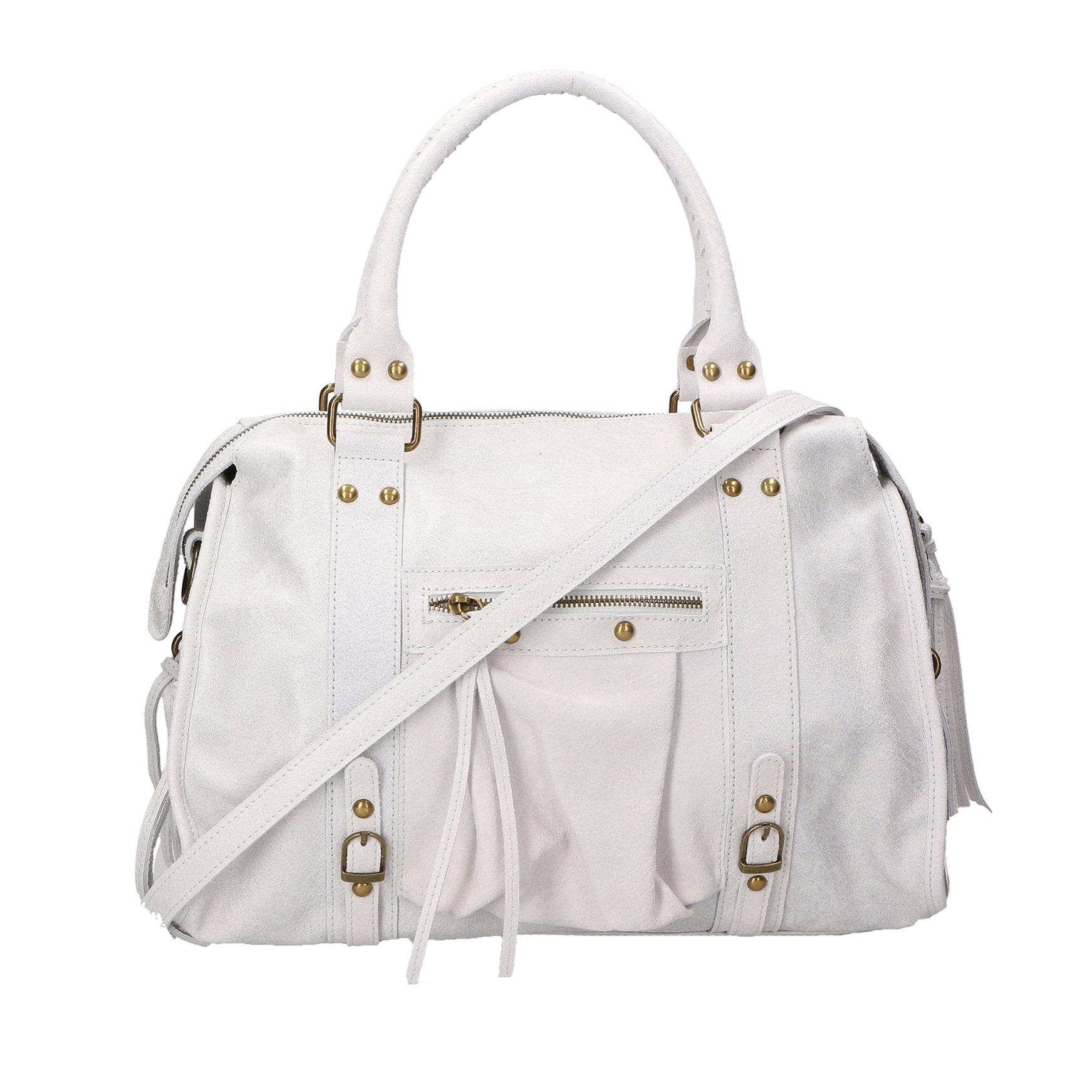 Borsa a spalla da donna - Modello Elara - Vera pelle - 41.0 x 28.0 x 13.0 cm