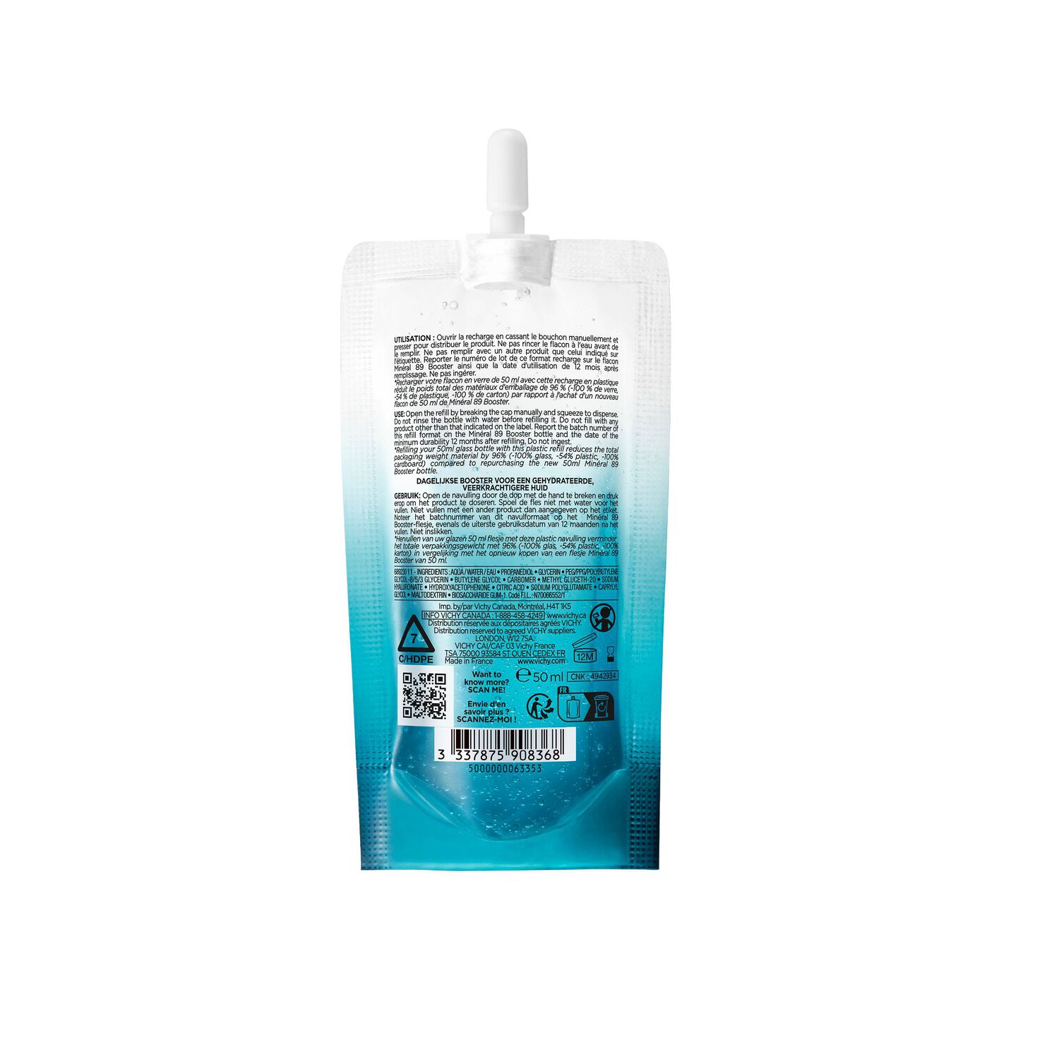 Minéral 89 - Recharge Sérum Booster Quotidien Fortifiant et Repulpant