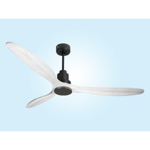 Ventilateur de plafond Réversible  Thermostat Wifi Moteur à courant continu Toits en pente Télécommande Hypersilence Mémoire Shopify Vendible (AUTOMATIQUE)