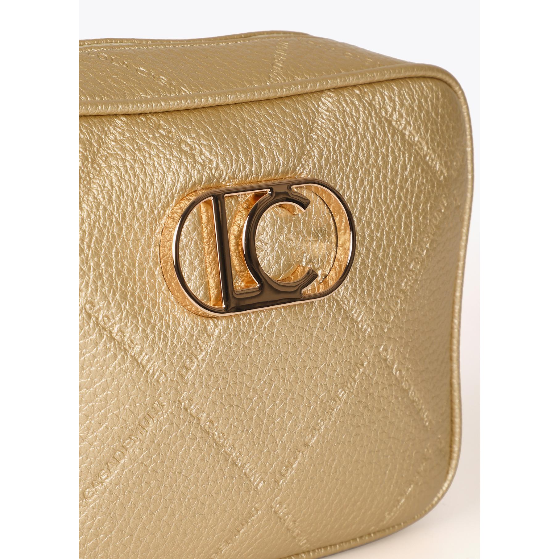 Borsa a tracolla Monogramma rombi Logo Ovale Effetto Pelle