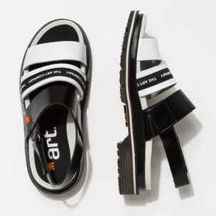 Sandalias 1545 CITY BLACK-WHITE/ BIRMINGHAM color Black-white