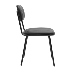 Chaises vintages noires (lot de 2) GALWAY