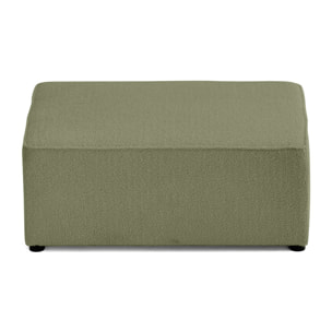 Topaze - pouf - en tissu bouclette - Vert