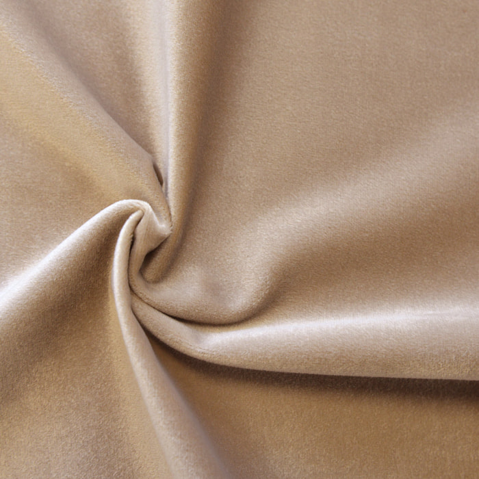 Tissu en velours uni ameublement - Beige