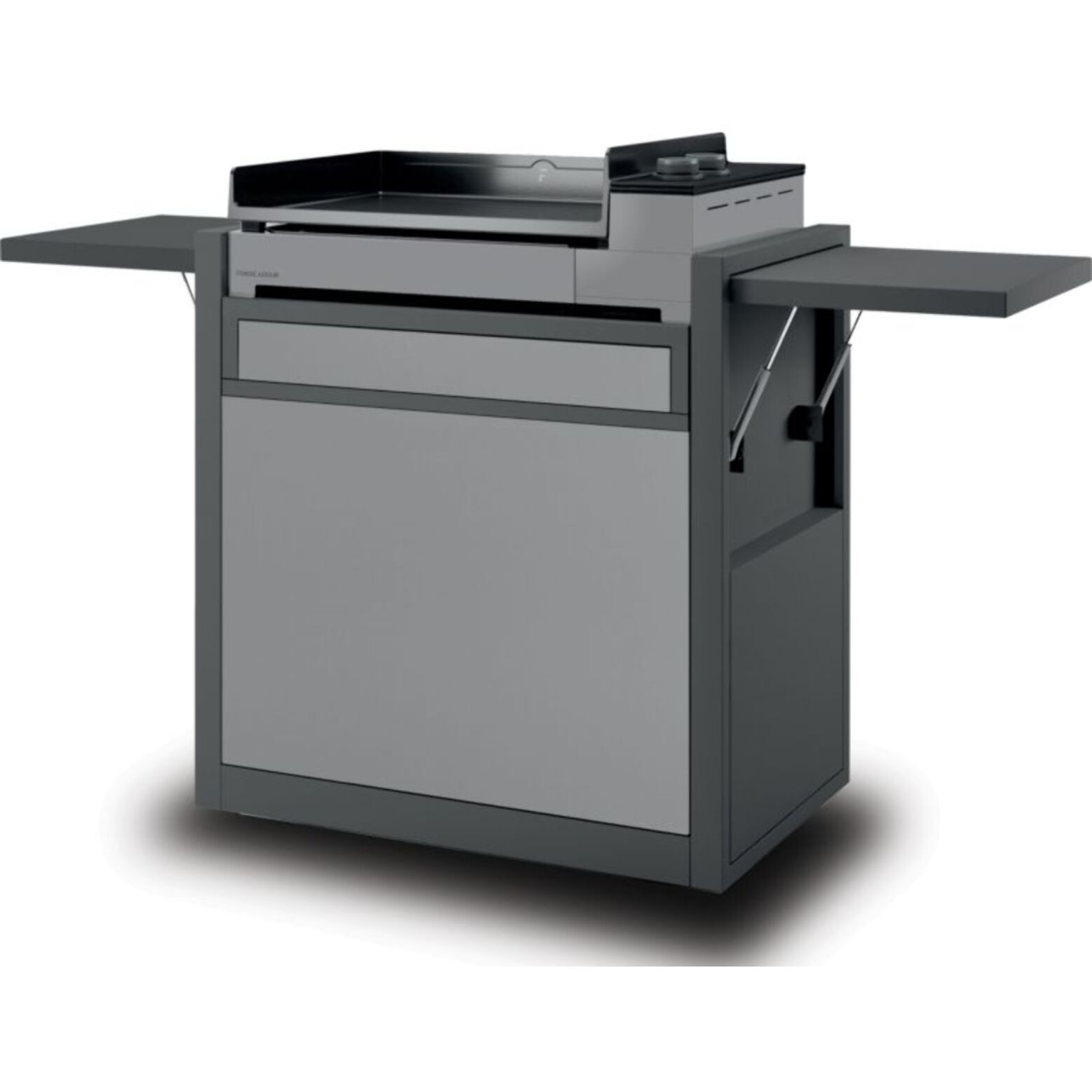 Chariot Plancha FORGE ADOUR CH PAF60 noir/gris fermé compatible plancha Premium 60