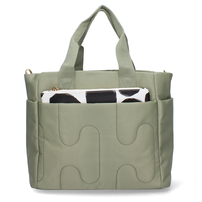 Bolso de hombro de Mujer con dos piezas, compartimento principal con cremallera