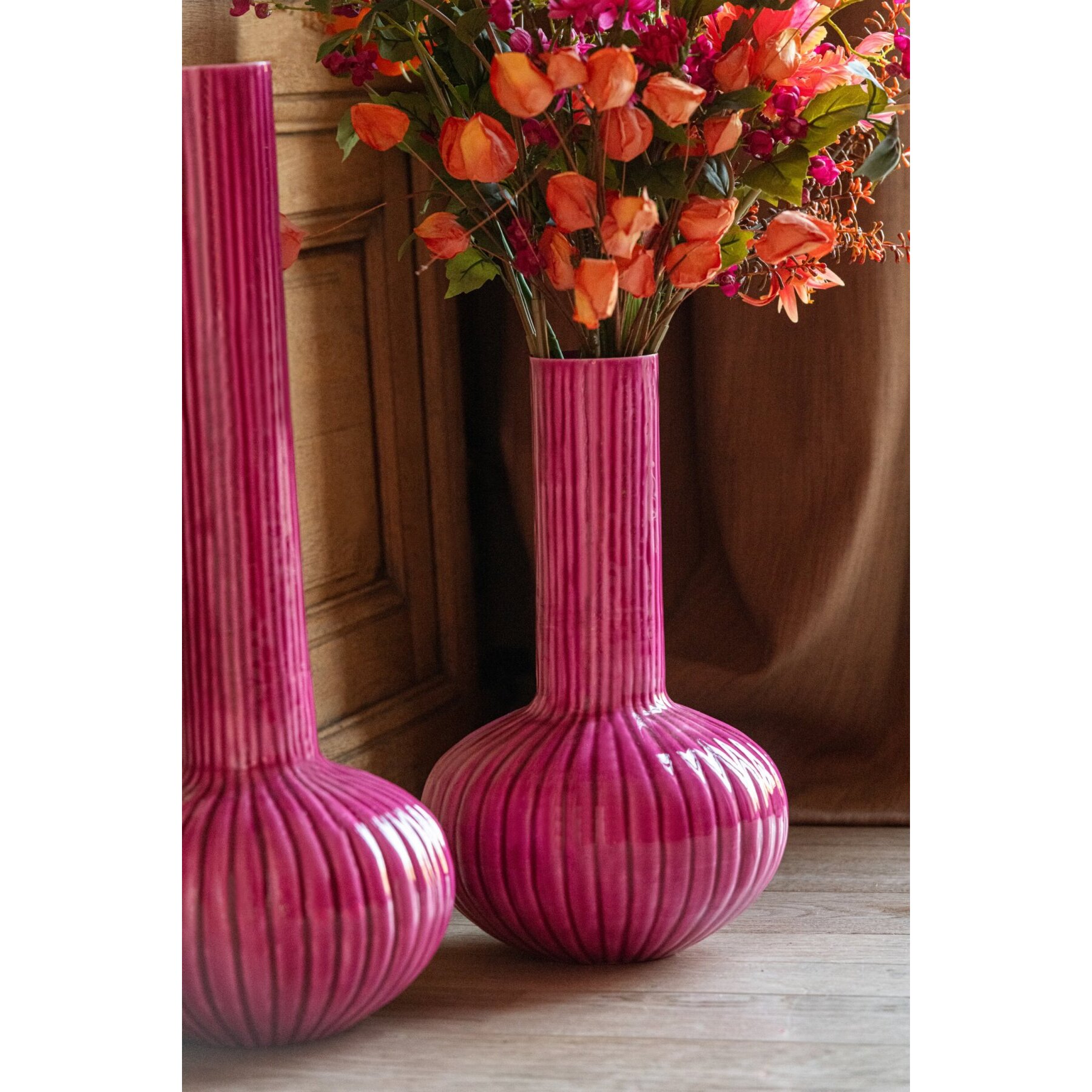 J-Line vase - fer - fuchsia - small