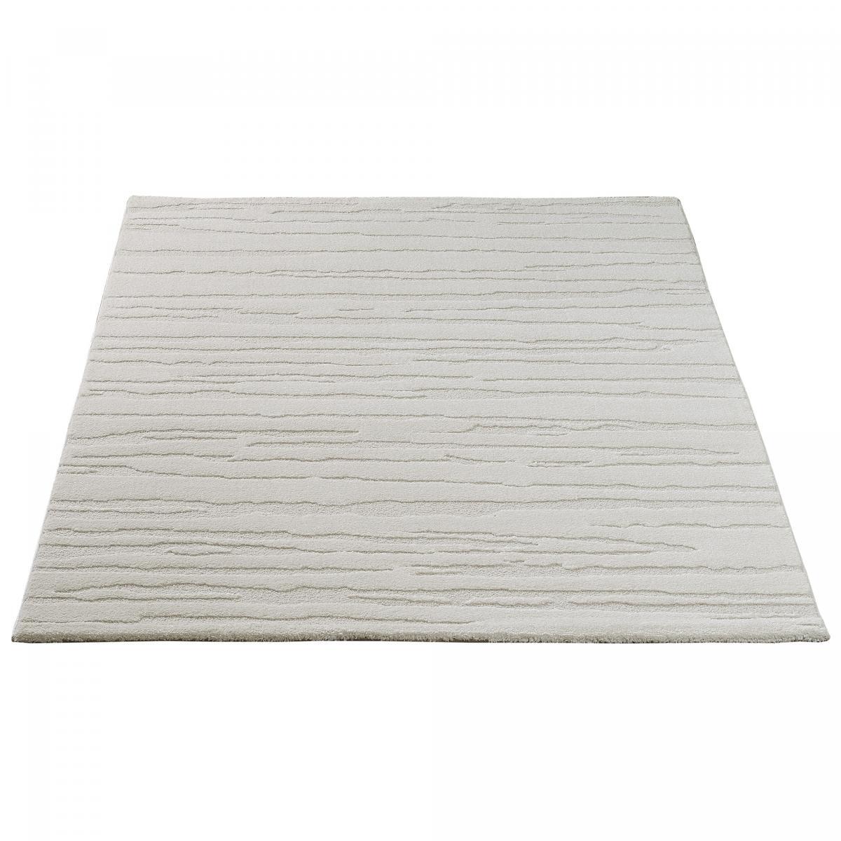 Tapis Tegi en relief avec motif simple et effet faux-uni