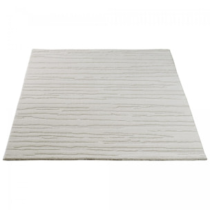 Tapis Tegi en relief avec motif simple et effet faux-uni