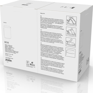 Poubelle de toilettes murale Rim