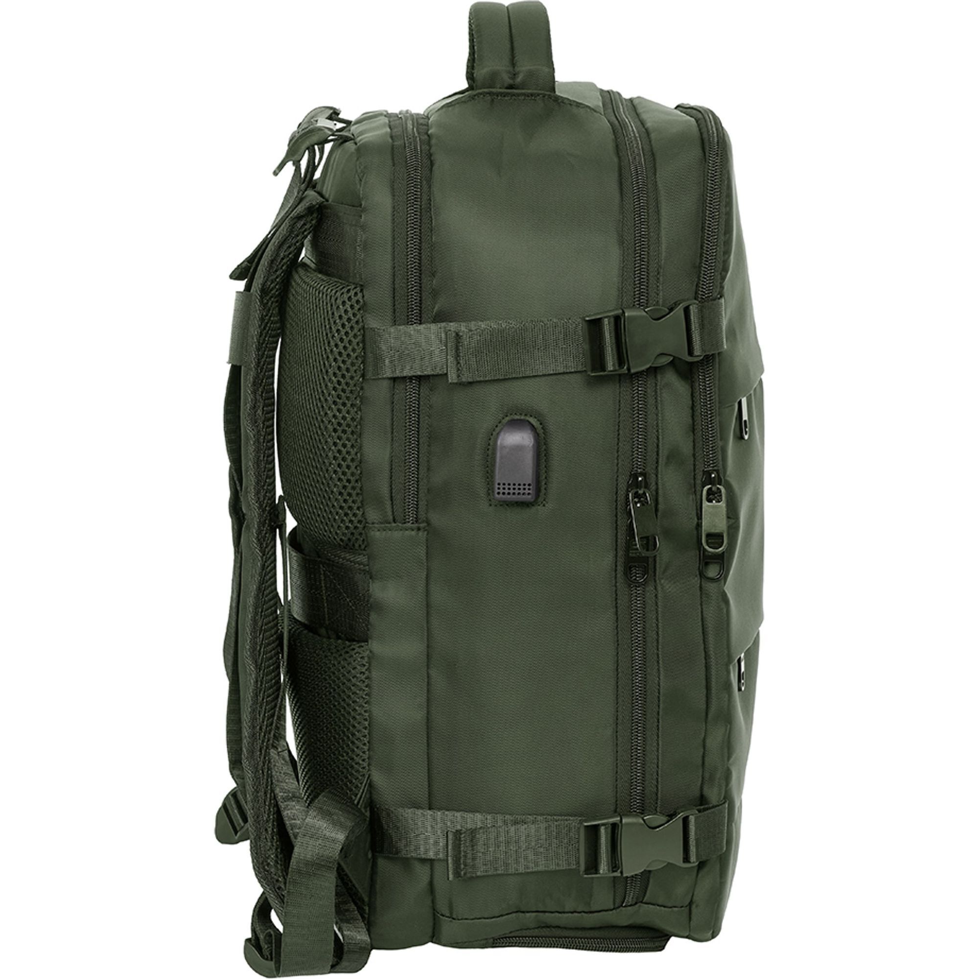 Mochila viaje cabina portatil 15,6 safta "verde"