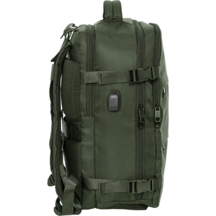 Mochila viaje cabina portatil 15,6 safta "verde"