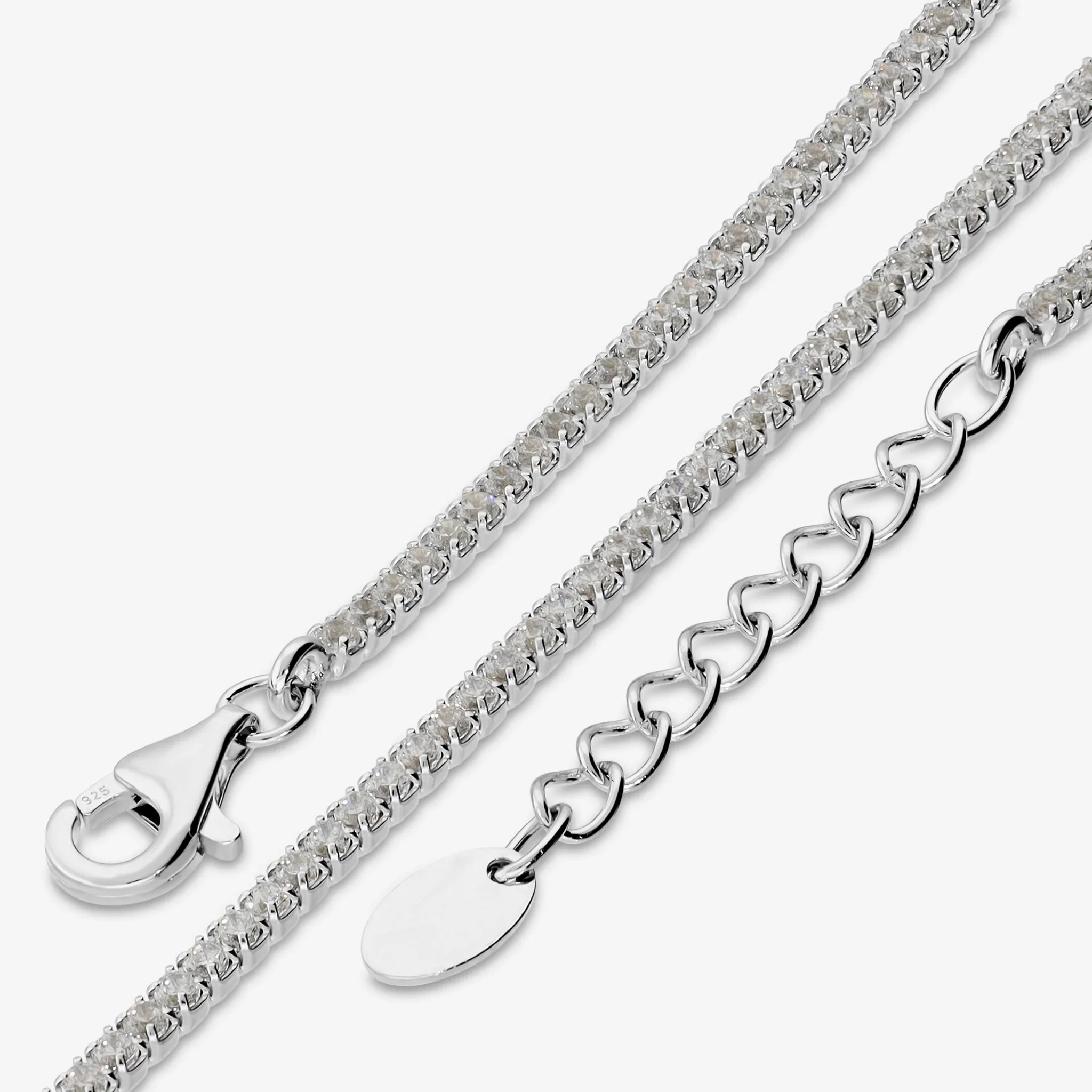 Bracciale Tennis con Cubic Zirconia Champagne 1.5mm