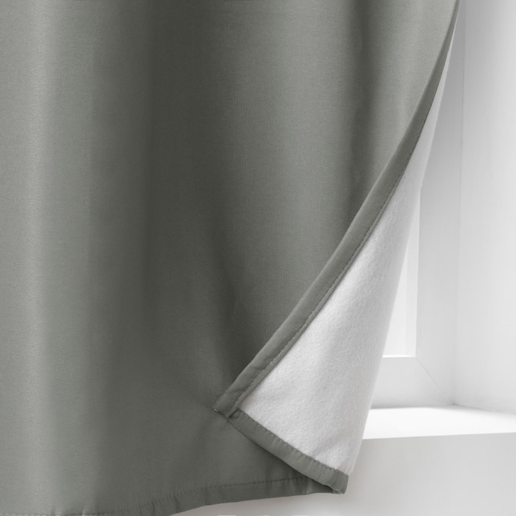 Rideau court isolant thermique - Gris