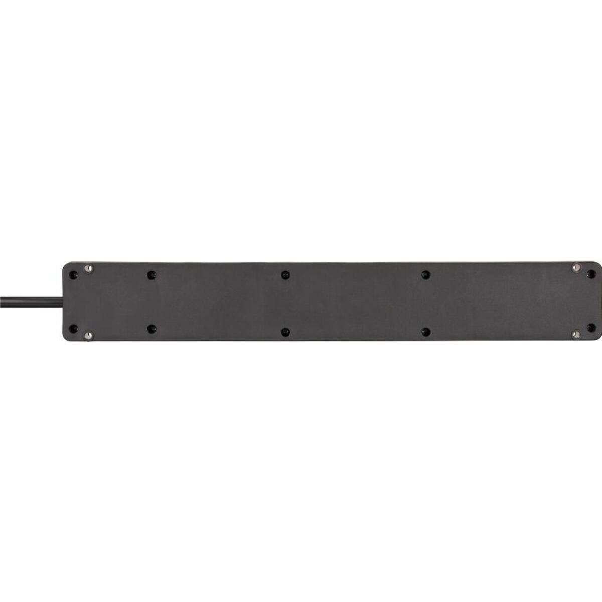 Multiprise Bremounta 6 prises BRENNENSTUHL - 3m - H05VV-F3G1.5 avec interrupteur - noir - 1150651316