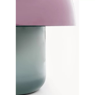 Lampe Mushroom Duo 20cm violette et verte Kare Design