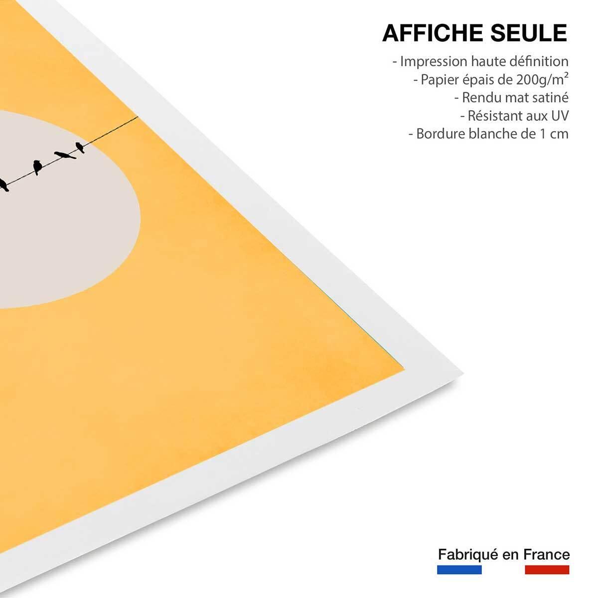 Affiche abstrait ''''depart electrique'''' Affiche seule