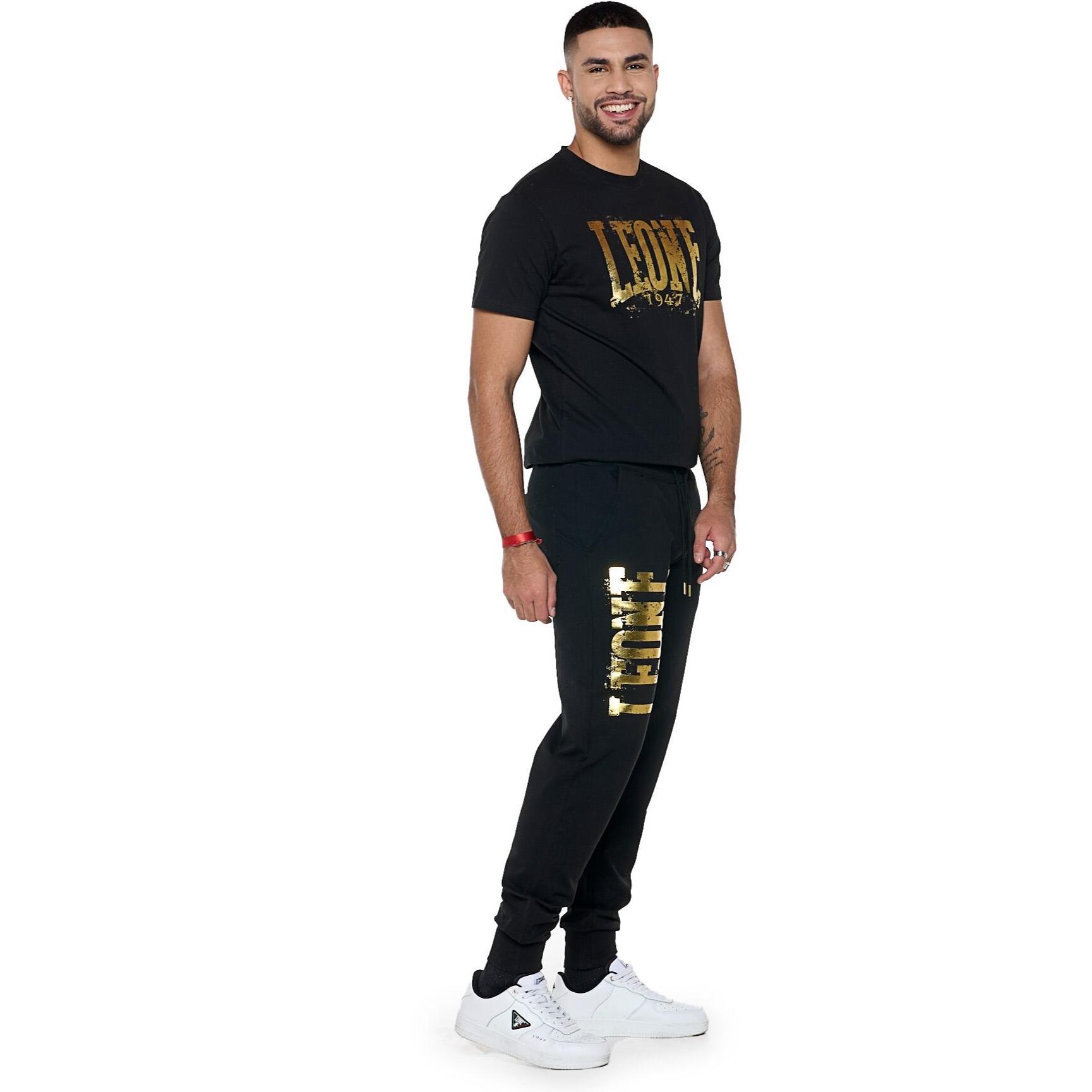 Pantalones deportivos de invierno con logo grande para hombre 'Authentic Gold'