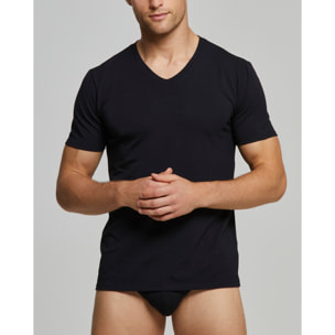 T-Shirt scollo V no stress cotone modal