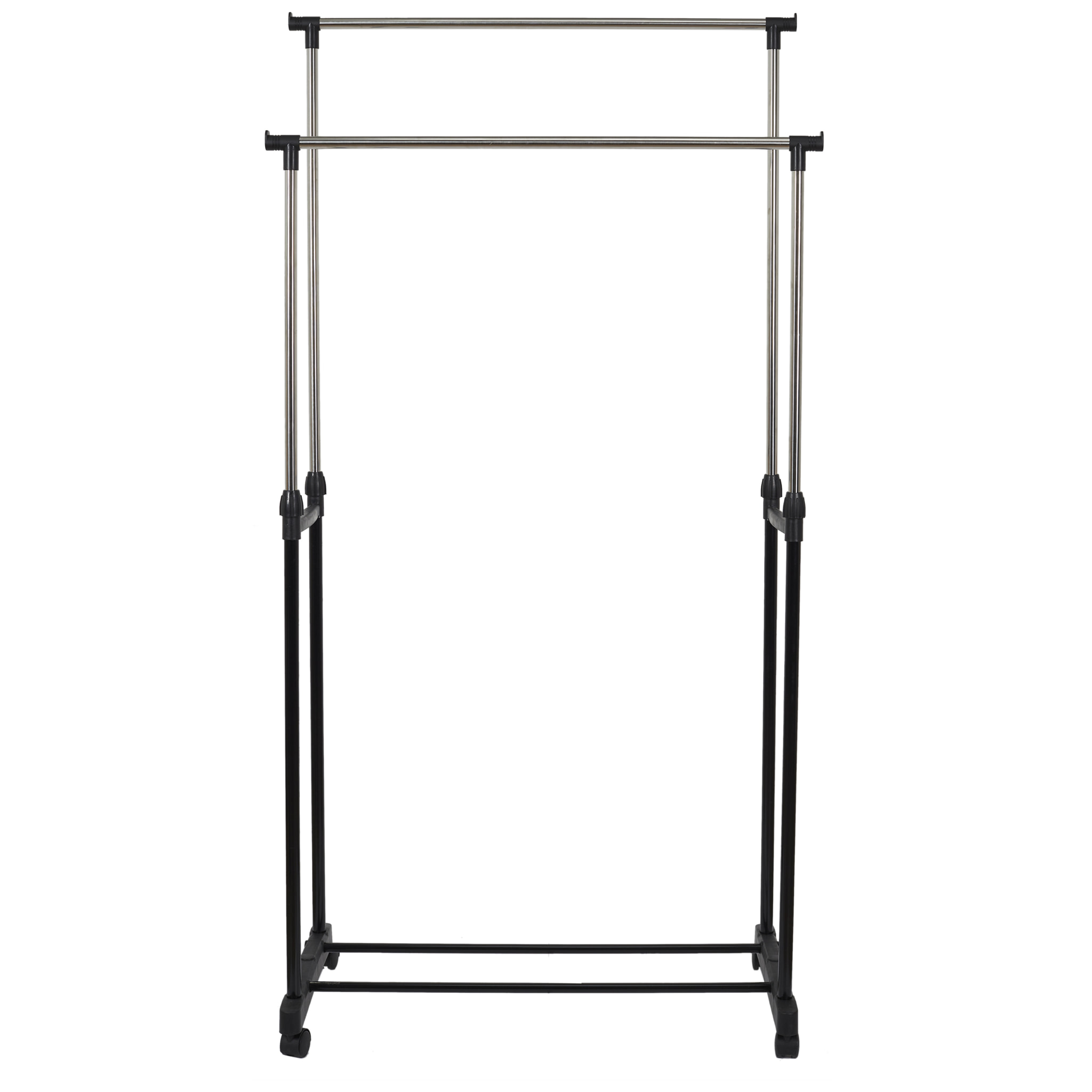 Portant Metal Roulette Double 80x43x160cm