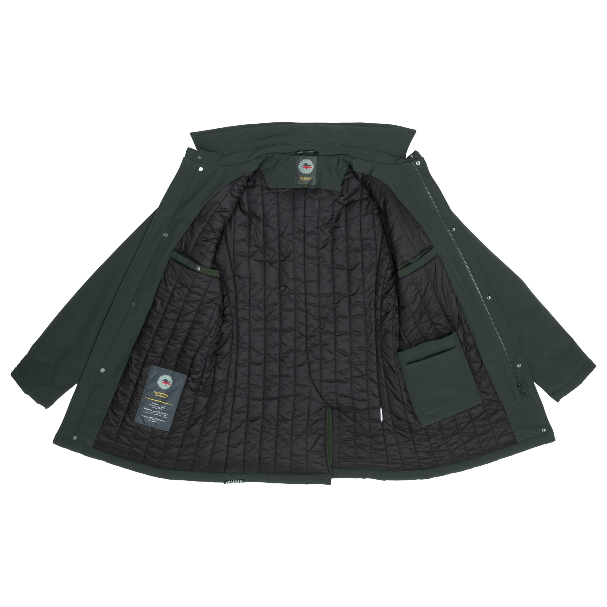 Giacca Hot Buttered termica impermeabile Hendrix verde militare.